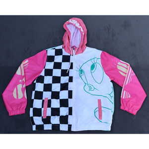Vintage Members Only Looney Tunes Tweety Bird Windbreaker Jacket Size Large